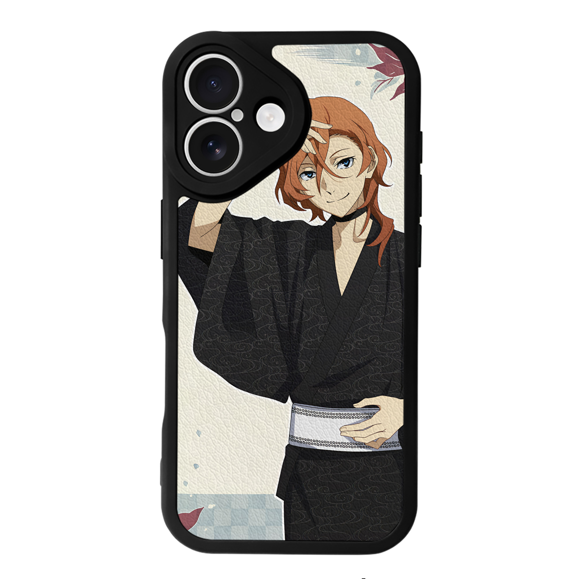 （画像用） 文豪ストレイドッグス Bungo Stray Dogs 【iPhone 16シリーズ対応】シリコンスマホケース（レザー調） 材質：シリコン